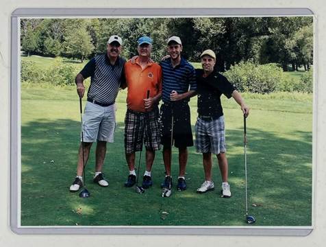 4 golfers pic in sleeve